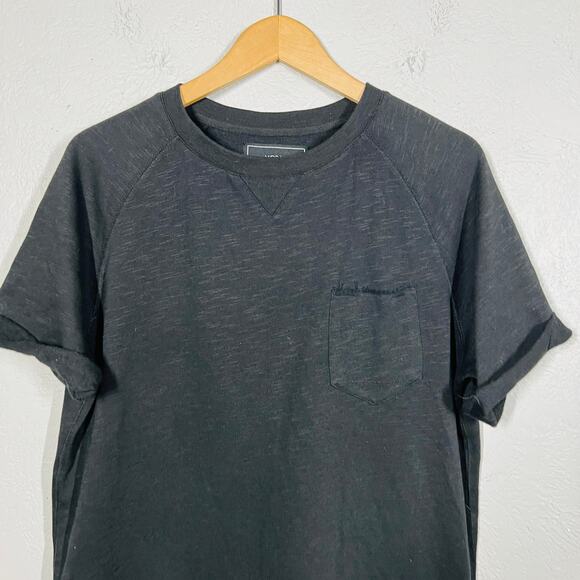 Morse Code Clothing Pocket Tee Black Casual Short Sleeve Modal Stretch - M - Picture 2 of 4
